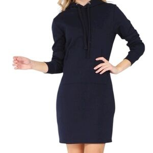Rosio hoodie dress. Black. (M)